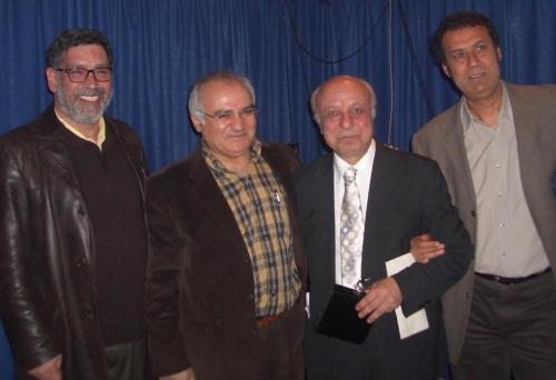 Nisan 2006, soldan sağa Enver Ercan, Feridun Andaç, Mehmet Taner ve Salih Bolat (Necatigil Şiir Ödülü töreni)